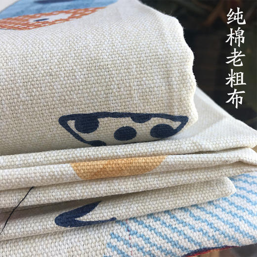 【山东老粗布床单】单件单人双人被单帆布麻布三件套秋冬加厚床上用品居家布艺 商品图0