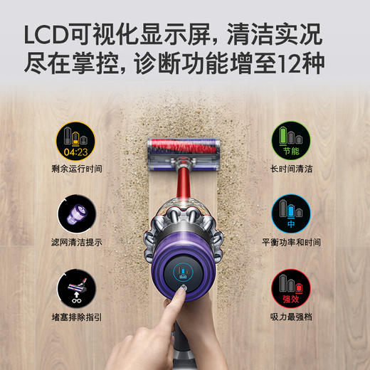 戴森Dyson 吸尘器 V11 Fluffy Extra 手持吸尘器家用除螨无线宠物家庭适用 商品图3