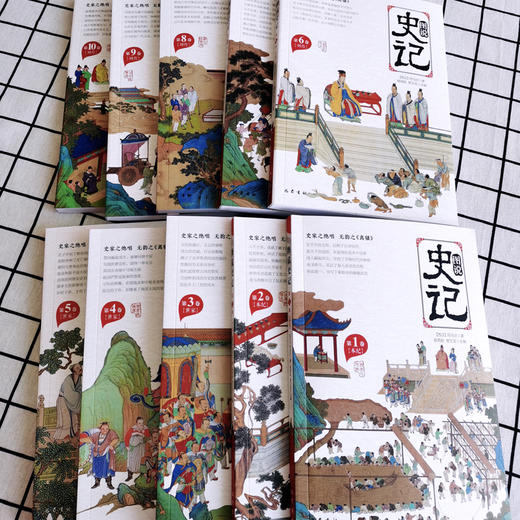 【6-15岁】《图说史记》全10册 | 中小学生课外阅读书籍 赠史记墙书 写给孩子的白  话史记彩图版 商品图6