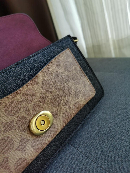 coach tabby蔻驰酒神包-黑色老花 商品图5