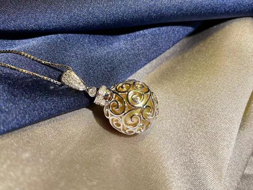 「窗」14mm南洋金珠18K金项链 商品图2