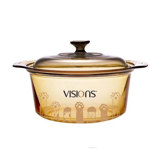 康宁猫爪锅3.5L+餐具6件套+锅垫耳套赠保鲜盒两件套 商品图1