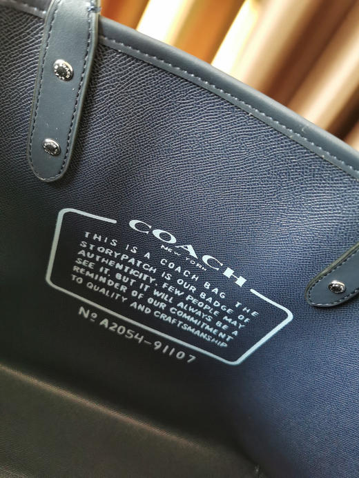 coach tote马车蓝色托特包 商品图8