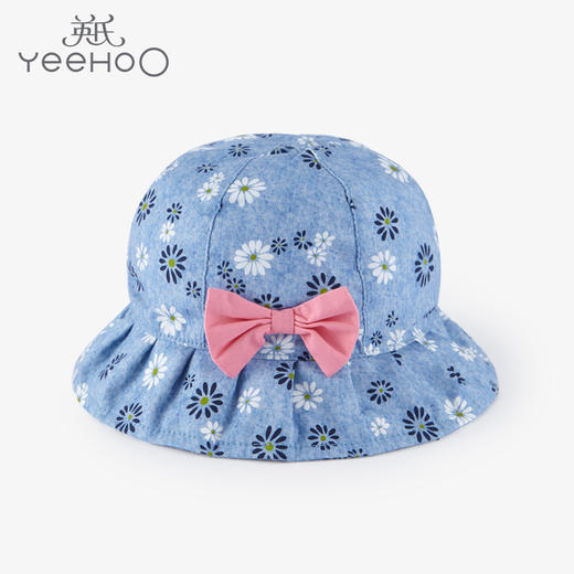 英氏儿童帽子春夏女宝宝可爱遮阳帽纯棉舒适渔夫帽YRPEJ11004A01 商品图0
