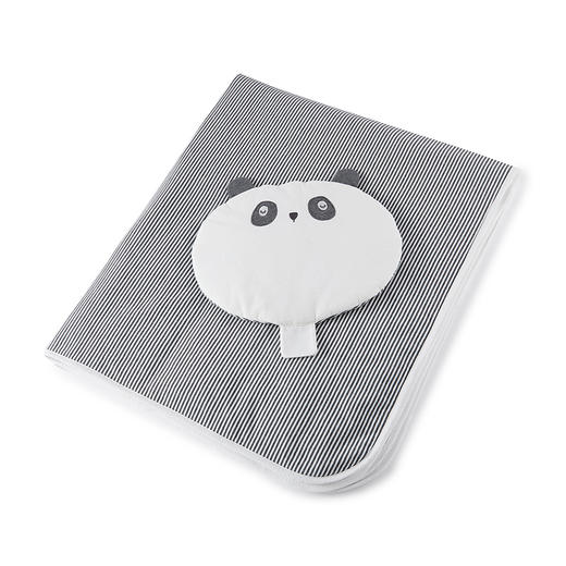 英氏新生婴儿被子枕头2件套男女宝床品熊猫被枕套装YEBZJ01002A01 商品图1