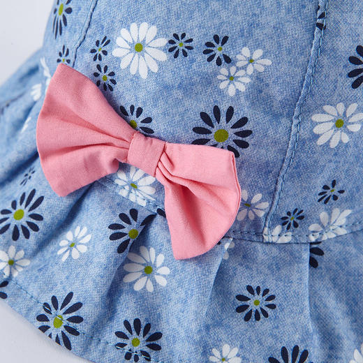 英氏儿童帽子春夏女宝宝可爱遮阳帽纯棉舒适渔夫帽YRPEJ11004A01 商品图4