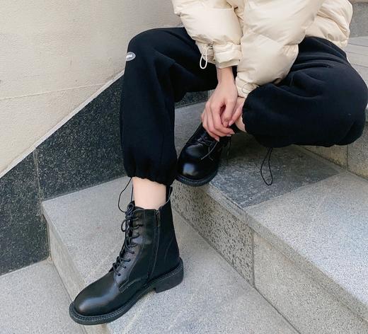【百图lulu好物】侧边拉链版，头层牛皮马丁靴，给你征战世界的勇气，耐磨，透气，欧阳娜娜很爱 商品图0
