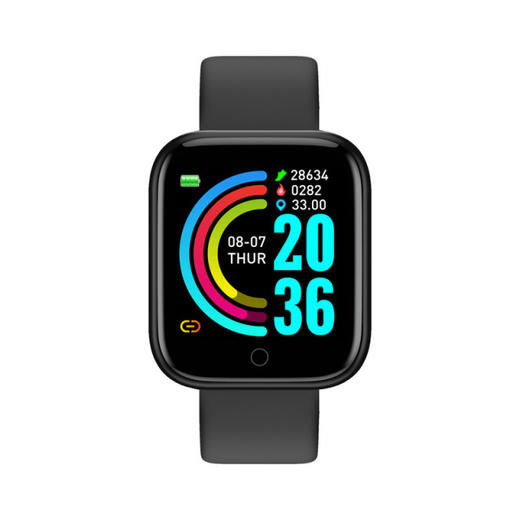 【智能手表】Y68智能手表D20彩屏心率血压睡眠监测智能蓝牙防水运动计步手表 商品图0