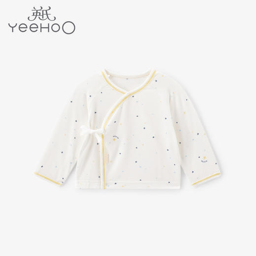 英氏新生婴儿连体哈衣宝宝纯棉系带和蛤2021春新款YLEAJ01001A01 商品图0