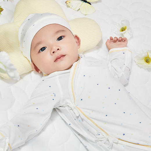 英氏竹纤维新生儿连体衣爬服哈衣YLHAJ01002A01 YLAAJ01002A01 商品图1