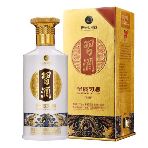 【专享】贵州习酒 金质 （第四代） 53度 酱香型高度礼盒装白酒 500ml *6瓶 整箱装 商品图1