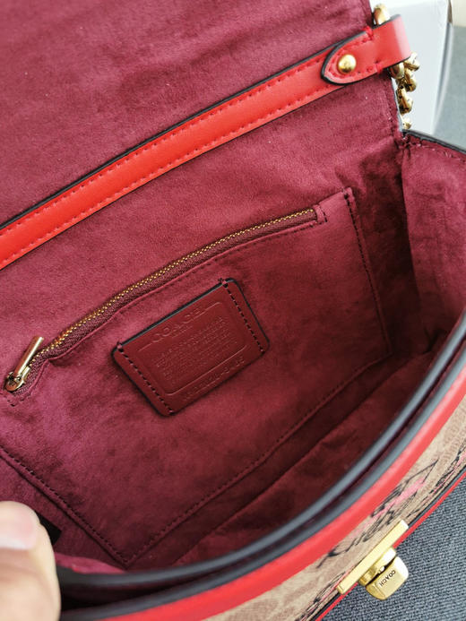 蔻驰涂鸦哈顿包-红色 商品图7