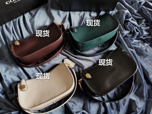 coach swinger全皮腋下麻将包4色 商品图0