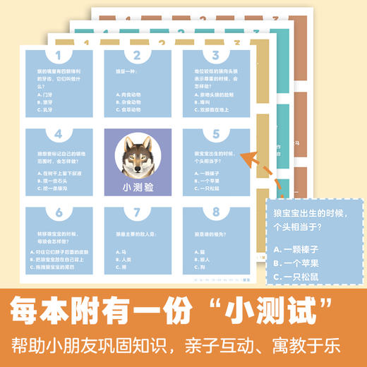 【全4册】动物的生活 狼、狮子、海豚、马  3-6岁儿童自然通识类野生动物朋友科普绘本童书籍阅读 商品图1