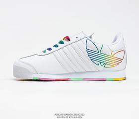 阿迪达斯 Adidas SAMOA三叶草 复潮古流舒适透气耐磨防休滑闲鞋