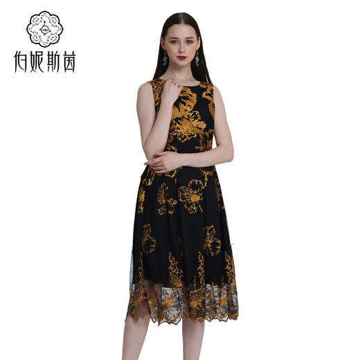 1S6064--赤金色连衣裙--《神光离合》--【洛神赋】 商品图2