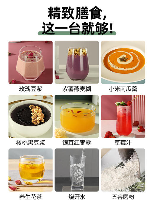 Macaiiroos/迈卡罗 MC-PB351A豆浆机迷你破壁机多功能辅食料理机 商品图5