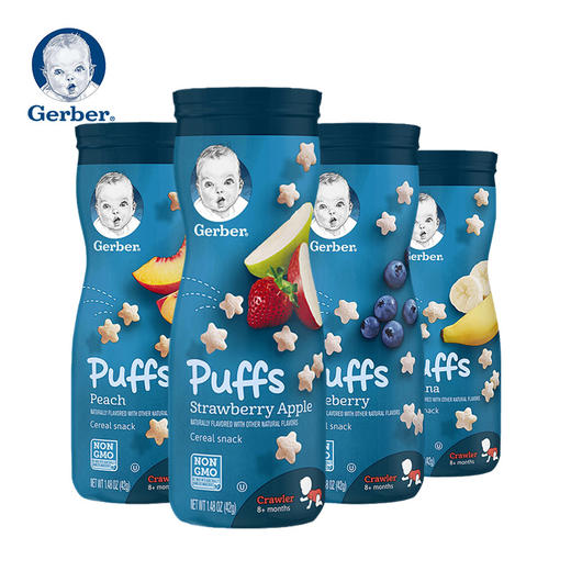 Gerber嘉宝 婴幼儿辅食星星泡芙42g适合8个月以上宝宝 商品图0