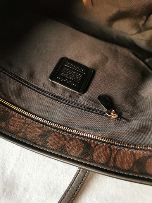 coach老花托特包/黑色老花 商品图7