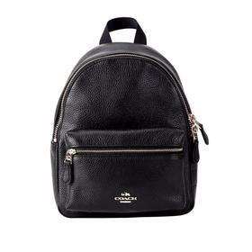 COACH 蔻驰 女士 黑色 皮质小号 双肩包 背包 F38263 IMBLK