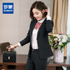 【上衣+裤子】罗蒙西服套装女士时尚修身显瘦商务通勤职业西装女 商品缩略图5