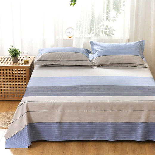 【山东老粗布床单】单件单人双人被单帆布麻布三件套秋冬加厚床上用品居家布艺 商品图6