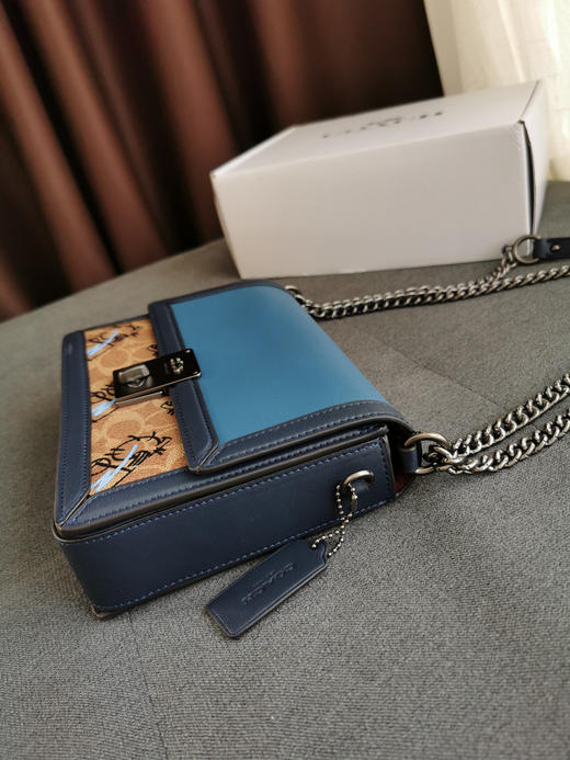 蔻驰涂鸦哈顿包-蓝色 商品图5