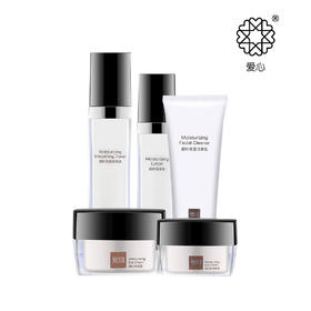 爱心301凝时保湿套装洁面乳柔肤水乳液眼霜面霜 补水保湿锁水 弹力紧致 淡化细纹护肤品套装