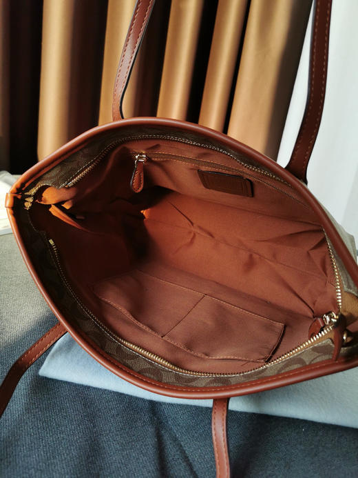 coach老花托特包/啡色老花 商品图7