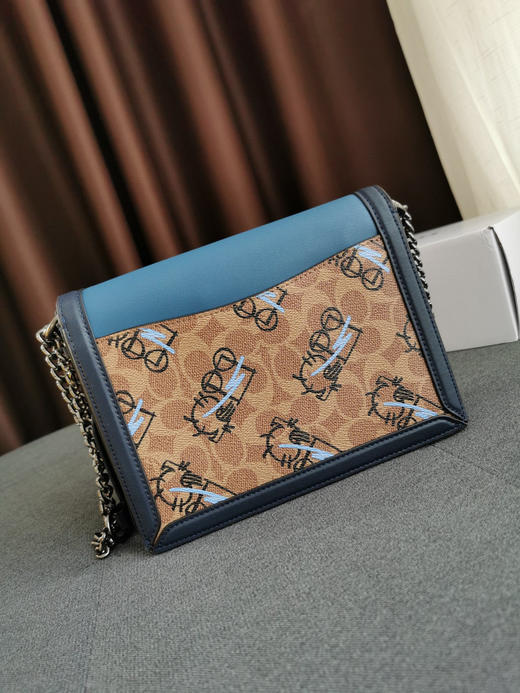 蔻驰涂鸦哈顿包-蓝色 商品图4