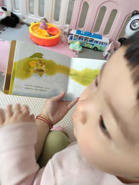 《小鸡球球成长系列绘本》：半岁时起就给她引入了小鸡球球的纸板书，她一直很喜欢