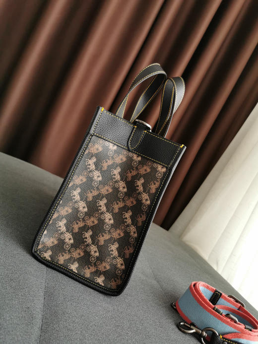 Coach蔻驰马车30号托特包-黑色条纹款 商品图4