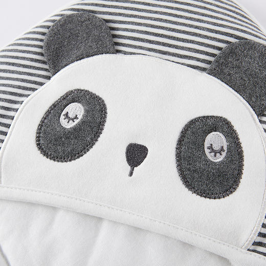 英氏新生婴儿抱被秋冬夹棉熊猫大包被幼儿防踢抱毯YEBAJ01003A01 商品图3