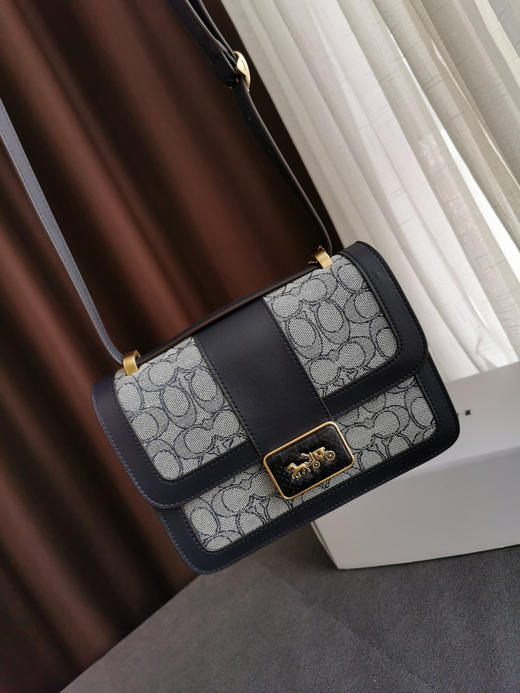 Coach Alie爱丽老花邮差包-蓝色 商品图3