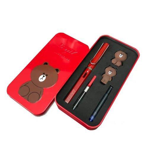 Lamy/凌美 钢笔礼盒 卡通系列-凌美红色布朗熊礼盒-狩猎钢笔 商品图3