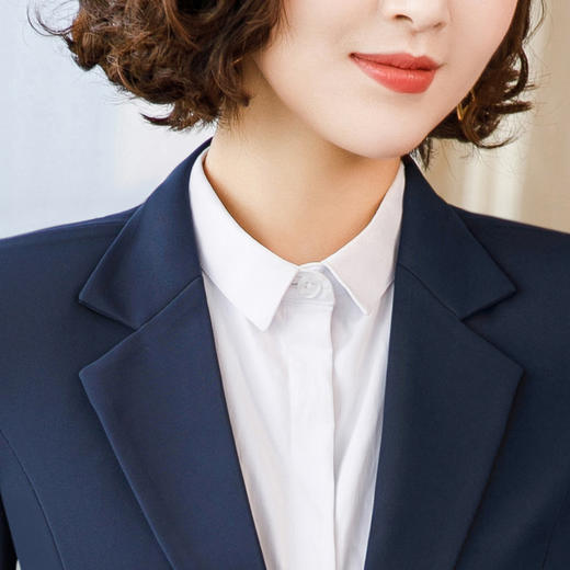 【上衣+裤子】罗蒙西服套装女士时尚修身显瘦商务通勤职业西装女 商品图8