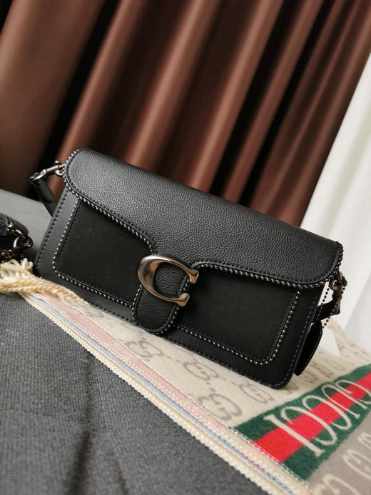 coach tabby蔻驰珠链酒神包-黑色 商品图1