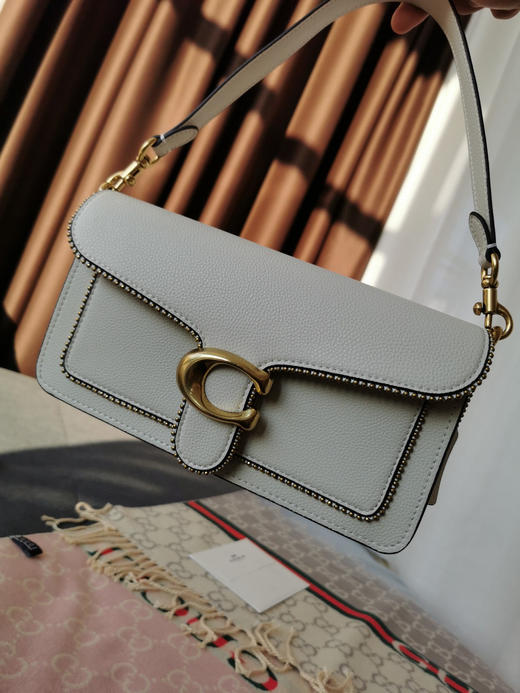 coach tabby蔻驰珠链酒神包-白色 商品图6