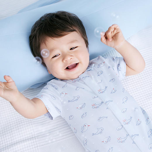英氏婴儿连体衣男女宝夏季薄款爬服YLABJ21006A01 YLHAJ11008A01 商品图2