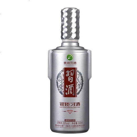 【专享】贵州习酒 53度 银钻（银质钻石版）酱香型白酒 500ml*6瓶 整箱装（内含礼品袋） 商品图2