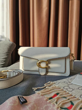 coach tabby蔻驰珠链酒神包-白色