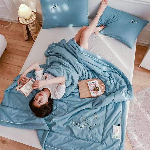 【云朵般清凉】大豆薄荷纤维夏凉被 清凉舒适 透气吸湿 夏季 商品图4