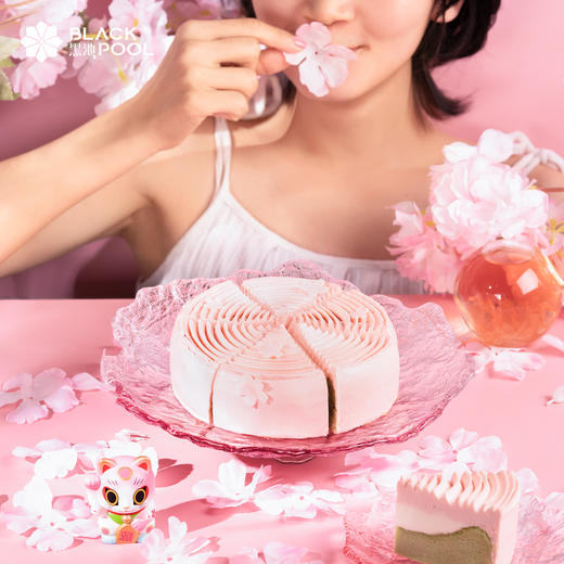 （联联兑换）【春樱凝乳蛋糕】绵润凝乳裹上香软抹茶胚 夹上Q糯弹麻薯粒 一口惊爆味蕾 商品图0