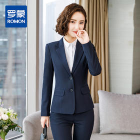 【上衣+裤子】罗蒙西服套装女士时尚修身显瘦商务通勤职业西装女