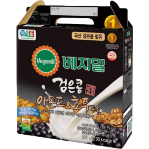 【盒】倍吉美尔 黑豆扁桃仁豆乳饮料190ml*16 【곽】베지밀검은콩아몬드&호두두유190ml*16 商品图0