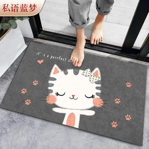 【防滑脚垫】卫生间厕所吸水地垫厨房卫浴室垫卧室地毯居家日用布艺 商品图0