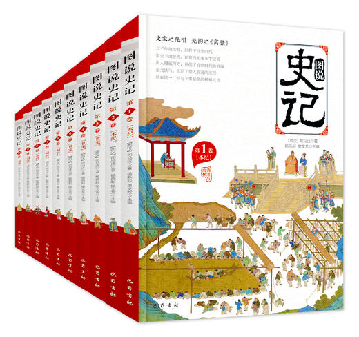【6-15岁】《图说史记》全10册 | 中小学生课外阅读书籍 赠史记墙书 写给孩子的白  话史记彩图版 商品图2