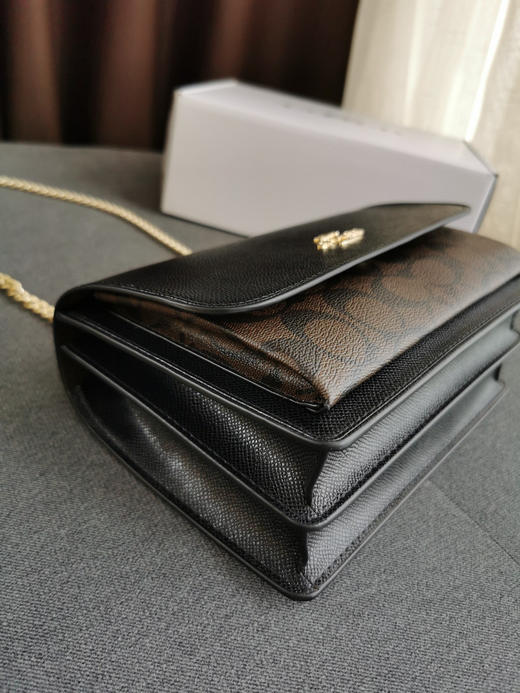 Coach Klare风琴包-黑色配黑花 商品图2