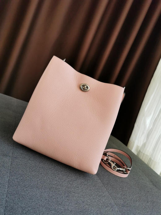 小号coach查理荔枝纹水桶包3色 商品图6