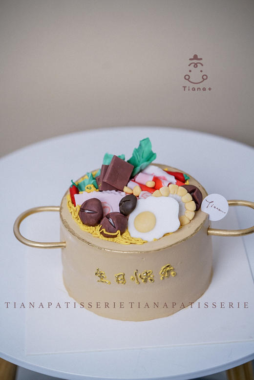 火锅泡面蛋糕 翻糖装饰 商品图1